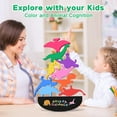 thumbnail image 3 of Fftroc Montessori Toys Regalos para niños de 2 3 4 años - Juguetes de dinosaurios apilables de madera para niños de 2-4 3-5 Regalos para niños pequeños Ideas de regalos de cumpleaños, 3 of 5