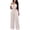 Apricot, variant on A Neckline Jumpsuits for Womens Casual Loose Romper Summer Waisted Wide Leg Pants Outfits Straight One-Piece Trousers for Women's S-XL