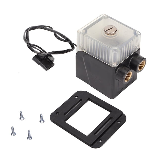Bomba de agua para CPU G1/4, ultra silenciosa, 12 V, 450 L/H, trifásica, cable de cobre, conector de 4 pines, color negro