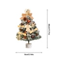 thumbnail image 3 of onlyliua Oferta Por Tiempo Limitado Mini Árbol de Navidad Flocado Adornos de Árbol de Navidad Blancos Pequeños Decoración Encriptada Escritorio, 3 of 6
