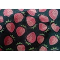 thumbnail image 4 of oneOone Cotton Silk Teal Blue Fabric Strawberry Fruit Diy Clothing Quilting Fabric Print Fabric By Yard 42 Inch Wide, 4 of 4