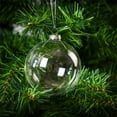thumbnail image 5 of Pack of 24 Plastic Fillable Ball,QZS Portable Transparent DIY Craft Ball,3.15 inch DIY Christmas Ornaments for Tree,Wedding,Party,Home Decor, 5 of 7