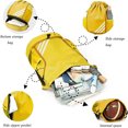 thumbnail image 2 of Fashion Sports Backpacks, Large Capacity Gym Bag, Drawstring Sports Bag, Football Bag, Adjustable Waterproof Sports Backpack with Ball Compartment Bottom Compartment for Women Men Junior (Yellow), 2 of 7