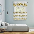 thumbnail image 6 of Sunflower Kitchen Curtains Valances and Tiers Set of 3 Butterfly Bee Tier Curtains and Valance with Rod Pocket for Small Windows, 27.5"x24", 6 of 9