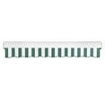 thumbnail image 4 of Awntech 14 Ft Key West Right Motorized Heavy Duty Patio Retractable Awning with Cassette (168in x 9.38in x 120in), Forest/White Stripe, 4 of 8