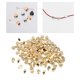 thumbnail image 5 of 500 cuentas espaciadoras para hacer joyas, cuentas sueltas hechas a mano para anillos. Oro, 5 of 9