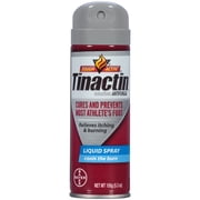 (2 pack) (2 pack) Tinactin Athlete's Foot Antifungal Treatment Liquid Spray, 5.3 oz Can