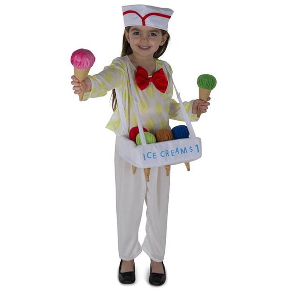 Ice Cream Vendor Costume - Large - Age Group 12-14 Years