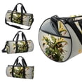 thumbnail image 3 of Fragmented Flowers Yoga Bag, 17.7 Inches Sports Bag with Interior Zipper Pocket, Large Capacity Gym Bag, Travel Tote, Carry on Bag, 3 of 6
