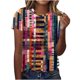 thumbnail image 1 of Tops de Ajuste Suelto para las Mujeres Nueva Manga Corta Cuello Redondo Suéter Caballo Casual Impreso Camiseta, Ligero Top de Verano, 1 of 5