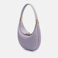 thumbnail image 1 of Bolso de hombro con media luna para mujer, bolsa de mano de cuero genuino de lujo, informal, combina con todo, estilo francés, 1 of 5
