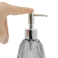 thumbnail image 3 of Unique Bargains 1 Pc Argyle Pattern Soap Dispenser 11.84oz Gold Tone Silver Tone, 3 of 6