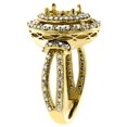 thumbnail image 3 of 14K Yellow Gold Natural Ethiopian Opal Diamond Halo Engagement Ring Oval 8x6 mm, size 7.5, 3 of 3