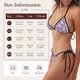 thumbnail image 5 of Fotbe Purple Butterflies Floral Traje de Baño para Mujer de Dos Piezas – Bikini Sexy de Tirantes Tipo Halter con Diseño Triangular, 5 of 6
