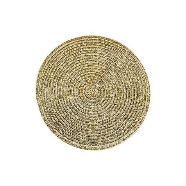 Agiferg 18cm Ramie Cotton Yarn Table Mat Insulation Pad (Satin Dyeing)