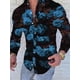 thumbnail image 4 of Camisa de hombre Camisa gráfica Camisa escocesa Cuello alto Camisas de manga larga para salir Ropa con estampado 3D Diseñador de ropa Punk y gótico, 4 of 4