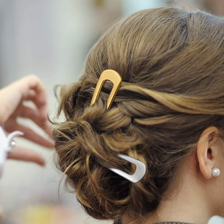 Large Gold French Hair Pin