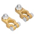 thumbnail image 1 of Battery 2pcs Car Battery Terminal Wire Clamps Pure Copper Positive Negative Top Post Connectors, 1 of 7
