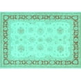 thumbnail image 1 of Ahgly Company Indoor Rectangle Persian Turquoise Blue Traditional Area Rugs, 2' x 5', 1 of 4
