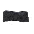thumbnail image 4 of Unique Bargains 1 Pc Women's Warm Headband Winter Ear Warmer Bow Head Wraps Dark Gray, 4 of 6