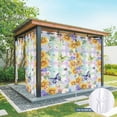 thumbnail image 6 of Outdoor Curtains for Patio Waterproof, Sunflowers Outdoor Privacy Panels Grommet, Spring Flowers Butterflies Hydrangea Watercolor Blackout Outside Curtains for Porch/Cabana 54"x84", 1 Panel, 6 of 8