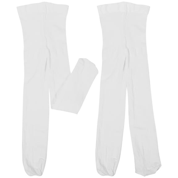 FRCOLOR 2 Pairs Legging Girls Tan Dance Tights White for Women Woman Child