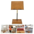 thumbnail image 6 of Musician's Bamboo Music Stand for Sheet Music Portable & Height-Adjustable Shelf, 6 of 15