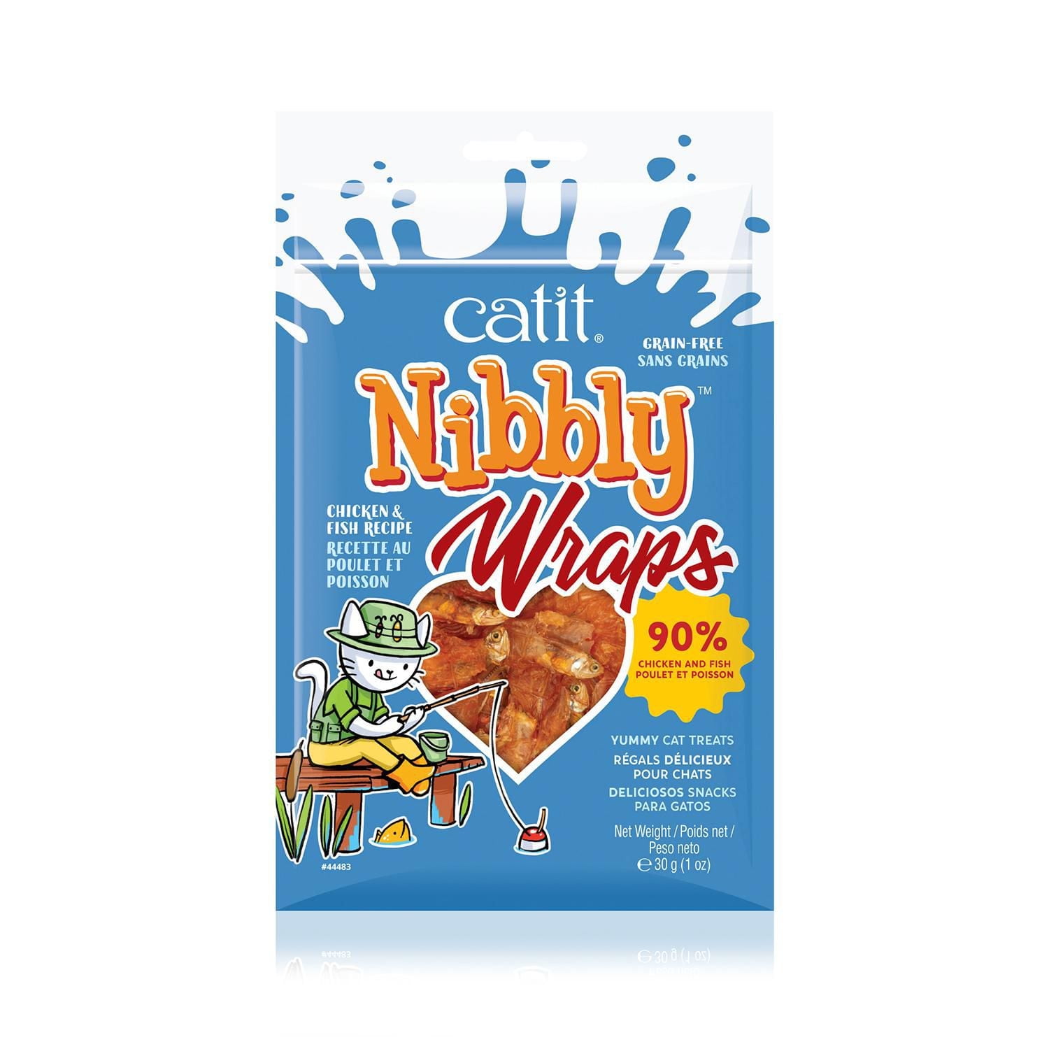 Catit Nibbly Wraps Chicken and Fish Recipe, 30g