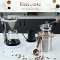 Easyworkz Manual Coffee Grinder with Airtight Canister, Adjustable