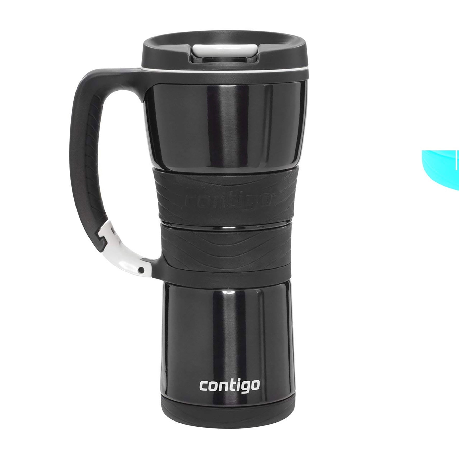 16-Ounce Stainless Steel and Black Vinyl Great American Products NCAA Metallic Travel Tumbler