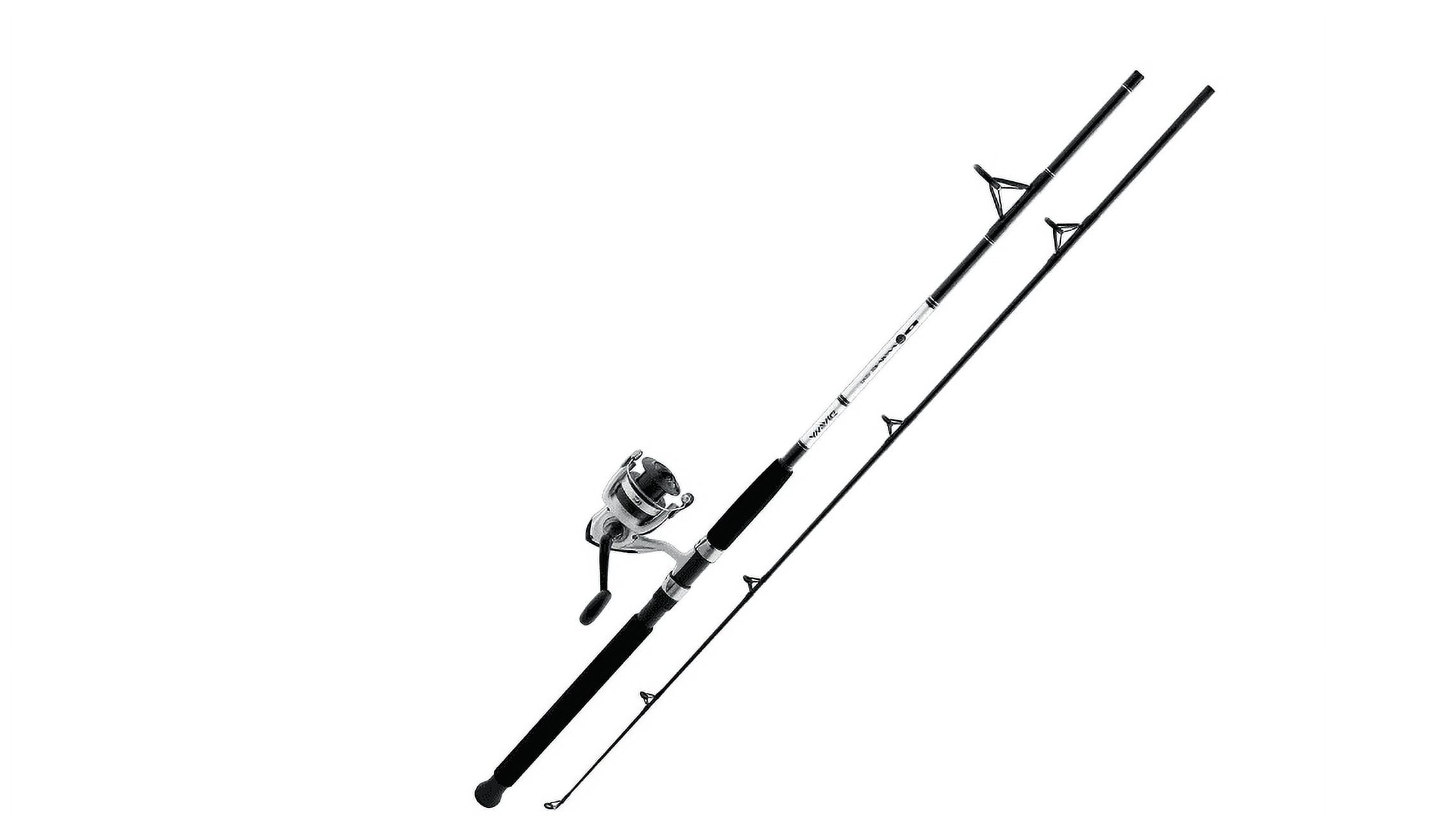 D-Wave DWB-B Spinning Rod & Reel Fishing Combo, 4500-Sz Reel, No