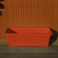 thumbnail image 4 of 17 Inch Window Box Planter with Drainage Holes & Tray - Plastic Flower Planter Box for Indoor/Outdoor Use - Rectangle Vegetable Planters for Windowsill, Patio, Porch, Balcony Garden Decor, 4 of 5
