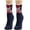 Dark Blue, variant on JeashCHAT Women Cute Christmas Vintage Printing Thicker Socks Long Sock Comfortable Socks