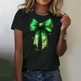 thumbnail image 2 of Fewfanhot Shirts for Women St Patricks Day Shamrock T-Shirts Happy Shirts Irish Clover Tee Tops, 2 of 5
