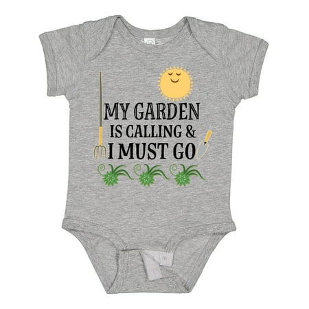 

Inktastic Gardening Funny Garden is Calling Gift Baby Boy or Baby Girl Bodysuit