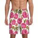 thumbnail image 1 of Fotbe Rose Flowers Pantalones Cortos de Pijama para Hombre, Ropa de Dormir, Pantalones de Pijama Cortos para Hombre-Small, 1 of 6