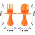thumbnail image 4 of Chainplus Fourchettes et Cuillères pour Tout-Petits, Orange, 4 of 6