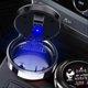 thumbnail image 3 of Car Ashtray Portable Automatic Ashtray with Lid LED Lights Creative Metal Liner, 3 of 5