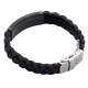 thumbnail image 3 of Brazalete estilo reloj LUCKMAN Carter Pulsera de Caucho y Acero Inoxidable Negro UNITALLA, 3 of 7