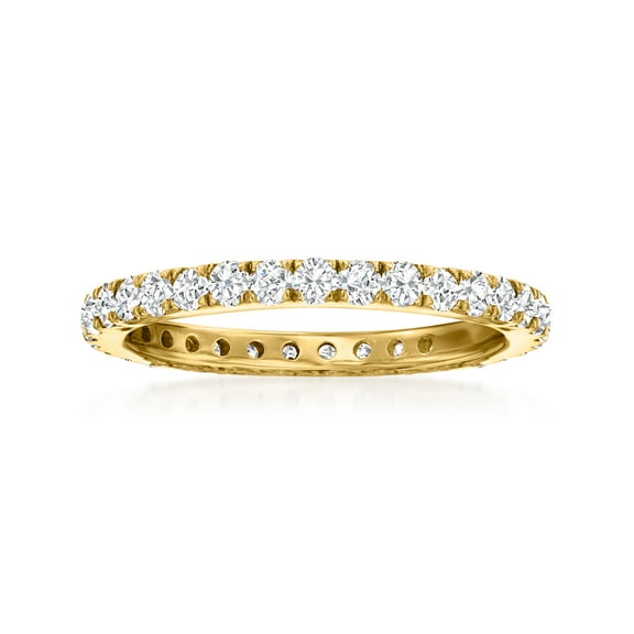 Ross-Simons 1.00 ct. t.w. Diamond Eternity Band in 14kt Yellow Gold, Women's, Adult