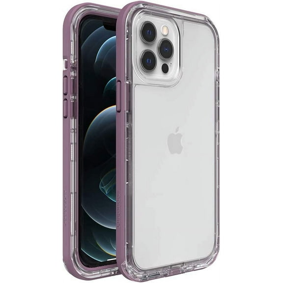 LifeProof Next Series Case for iPhone 12 Pro Max - Polycarbonate, Waterproof, NAPA Clear/Grapeade