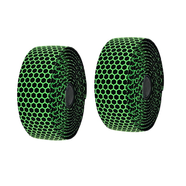 2 cintas para manillar de bicicleta de carretera, transpirables y antideslizantes, para BMX. Verde