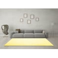 thumbnail image 3 of Ahgly Company Indoor Rectangle Solid Yellow Modern Area Rugs, 4' x 6', 3 of 4