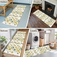 thumbnail image 5 of Runner Rug 2'x6', Yellow Spring Floral Washable Non-Slip Hallway Runner Rugs, Summer Daisy Botanical Flowers Bedside Rugs Floor Mats Carpet Runners for Kitchen Bathroom Laundry Room, 5 of 8