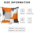 thumbnail image 2 of Orange And Grey Abstract Art Artwork Pillow Covers,Orange And Grey Abstract Art Artwork Throw Pillow Covers 20"×20" ,Living Room Sofa Couch Pillow Covers,Decorative Pillow Covers, 2 of 7