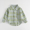 thumbnail image 2 of WXFAZCVU Baby Boy Clothes Plaid Flannel Shirt Toddler Button Down Jacket Coat Fall Outfits Size 3-4 Years, 2 of 4