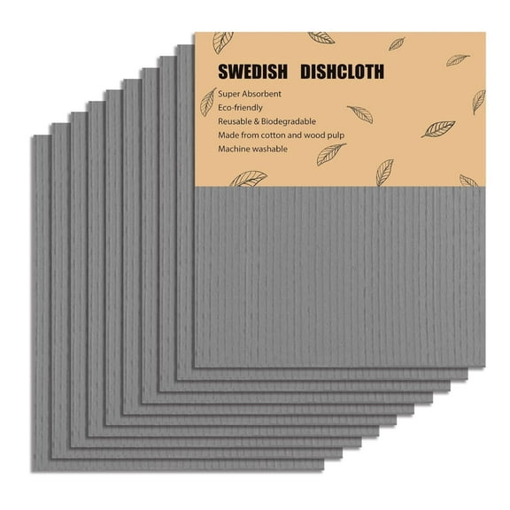 Swedish Dish Cloth for Kitchen Cleaning - 10 PCK