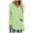 Mint Green, variant on WREESH Womens Fashion Plus Size Tunic Tops Solid Color T-Shirt Long Sleeves Blouse V-Neck Casual Tops Pullover Blue
