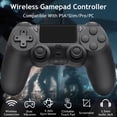 thumbnail image 2 of Game Controller for P4, Wireless Controller Compatible with P4/SLIM/PRO & PC with Dual Vibration & 6-Axis Gyro Sensor, 2 of 6