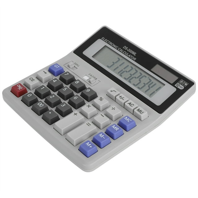 Calculadora de función estándar NikouMX con energía solar LCD escritorio